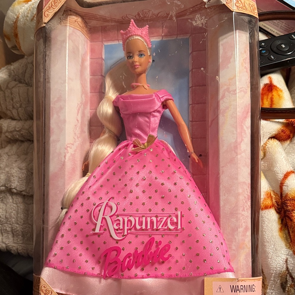 Barbie Rapunzel Doll in Pink and Gold